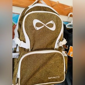 RARE gold infinity backpack
